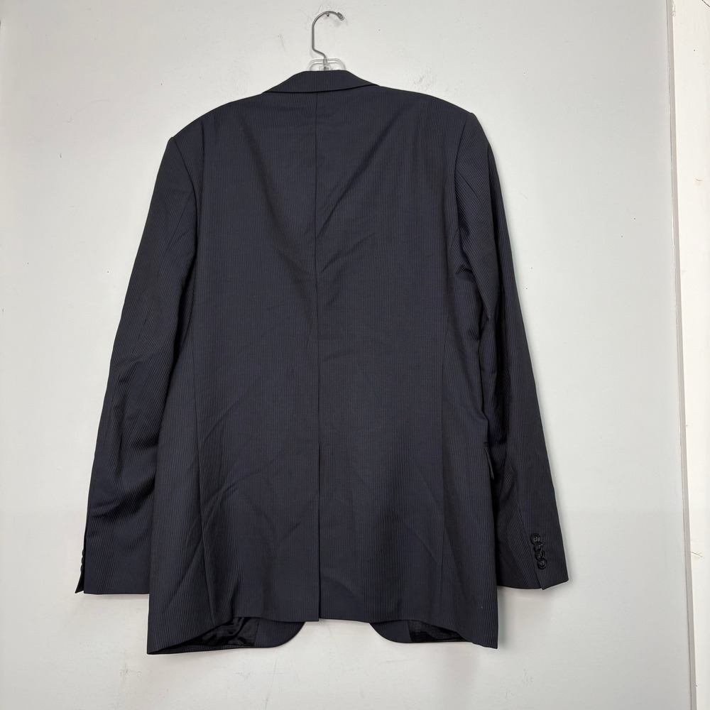 Hugo Boss Mens Navy Blue Pinstripe Two Button Blazer Sport Coat 40R - Picture 5 of 6